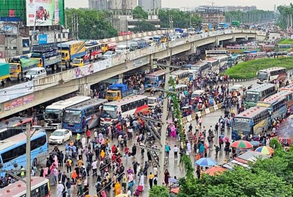 ঈদে সড়কপথে ঢাকা ছাড়বে ৯০ লাখ মানুষ