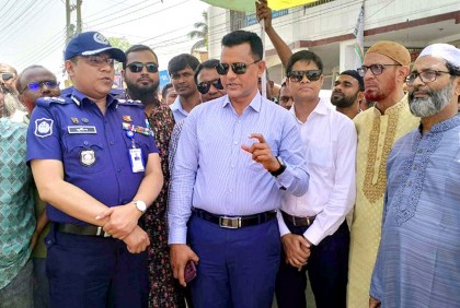 বগুড়ায় ঈদযাত্রা নির্বিঘ্ন করতে মহাসড়ক পরিদর্শন