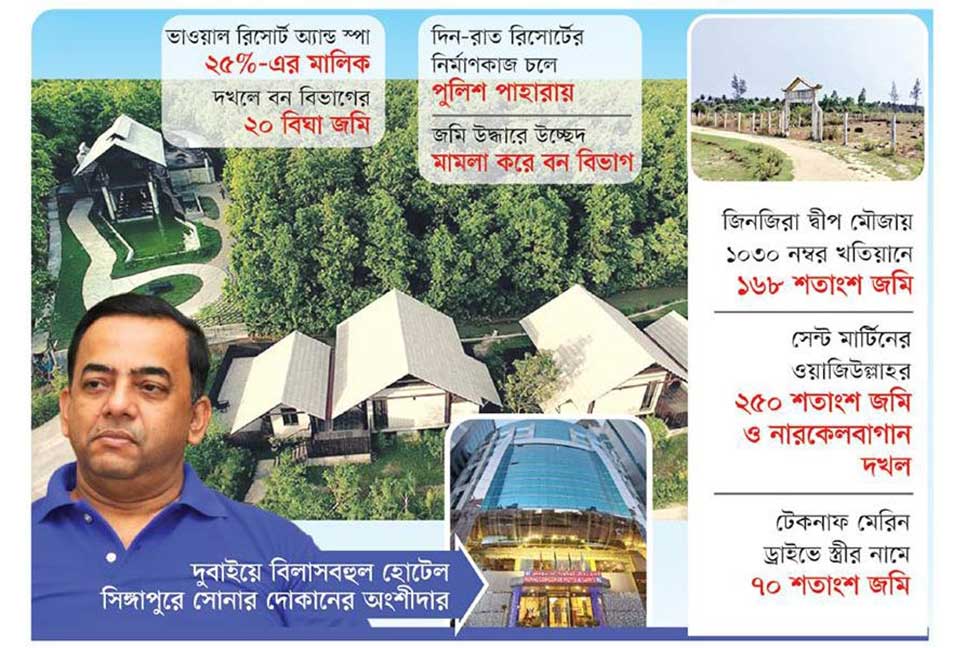 বনের জমিতে বেনজীরের রিসোর্ট