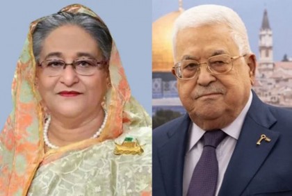 ফিলিস্তিনের প্রতি সংহতি জানিয়ে প্রেসিডেন্ট মাহমুদ আব্বাসকে শেখ হাসিনার চিঠি