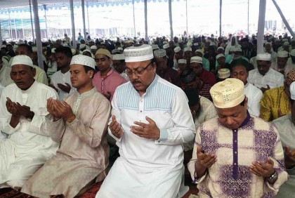 রাজশাহীতে ঈদের প্রধান জামাত অনুষ্ঠিত