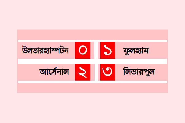 আর্সেনাল লিভারপুলের জয়