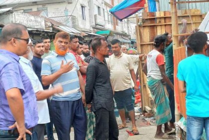 শ্রীমঙ্গলে পৌরসভার উচ্ছেদ অভিযান