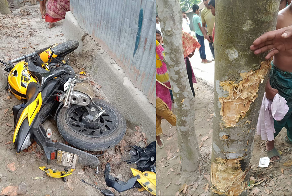 নিয়ন্ত্রণ হারিয়ে গাছের সাথে মোটরসাইকেলের ধাক্কা, শিক্ষার্থীর মৃত্যু