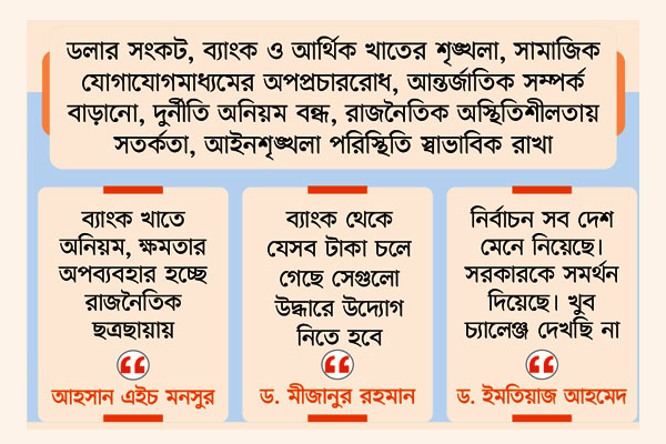 ঘুরে দাঁড়ানোর চ্যালেঞ্জে সরকার