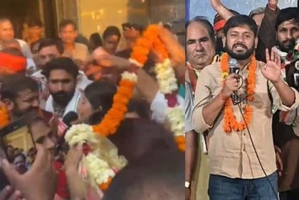 মালা পরানোর নামে কংগ্রেস প্রার্থীকে লাঞ্ছিত করার অভিযোগ