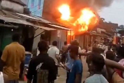 হবিগঞ্জে আগুনে পুড়ে ছাই ৪ ব্যবসা প্রতিষ্ঠান
