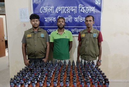 কুড়িগ্রামে মাদকসহ যুবক গ্রেফতার