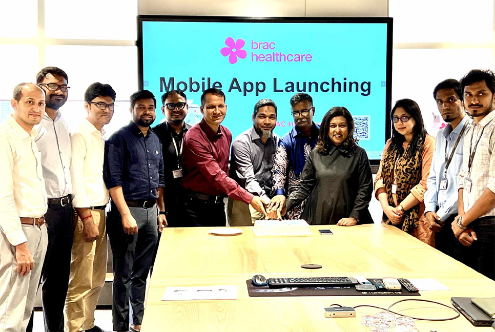 চিকিৎসাসেবা সহজ ও গতিশীল করতে মোবাইল অ্যাপ নিয়ে এলো ব্র্যাক হেলথকেয়ার

