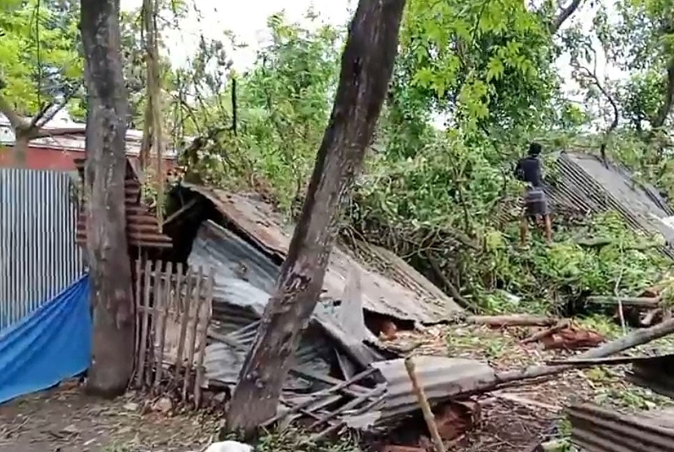 নীলফামারীতে কালবৈশাখী ঝড়ে ব্যাপক ক্ষয়ক্ষতি
