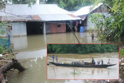 সিলেটে বন্যা : খোলা হয়েছে ৪ শতাধিক আশ্রয়কেন্দ্র, টাকা ও খাবার বরাদ্দ

