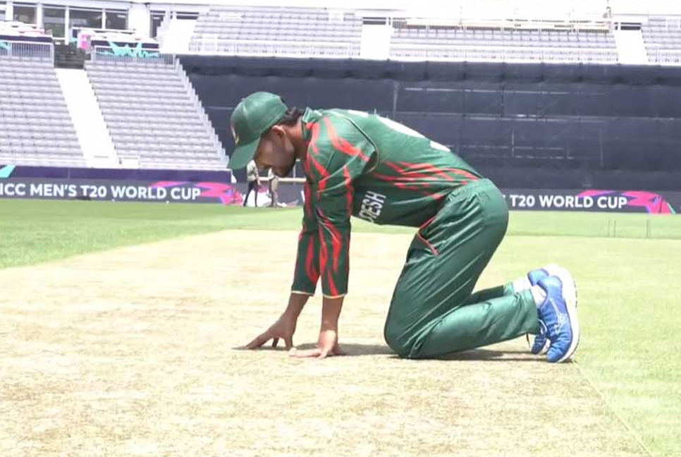 যুক্তরাষ্ট্রের মাঠ দেখে শান্তর চোখ ছানাবড়া!