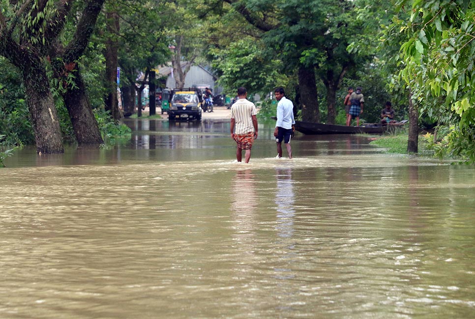 বন্যা পরিস্থিতি: সিলেটে সাড়ে ছয় লাখ মানুষ পানিবন্দি