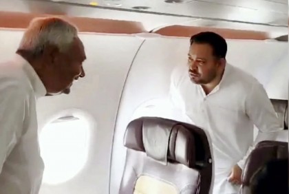 নীতীশ-তেজস্বীর যে ছবিতে তোলপাড়