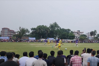 কুষ্টিয়া জেলা প্রশাসক গোল্ডকাপে চ্যাম্পিয়ন দৌলতপুর উপজেলা 