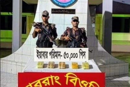 টেকনাফে ৫০ হাজার পিস ইয়াবা উদ্ধার