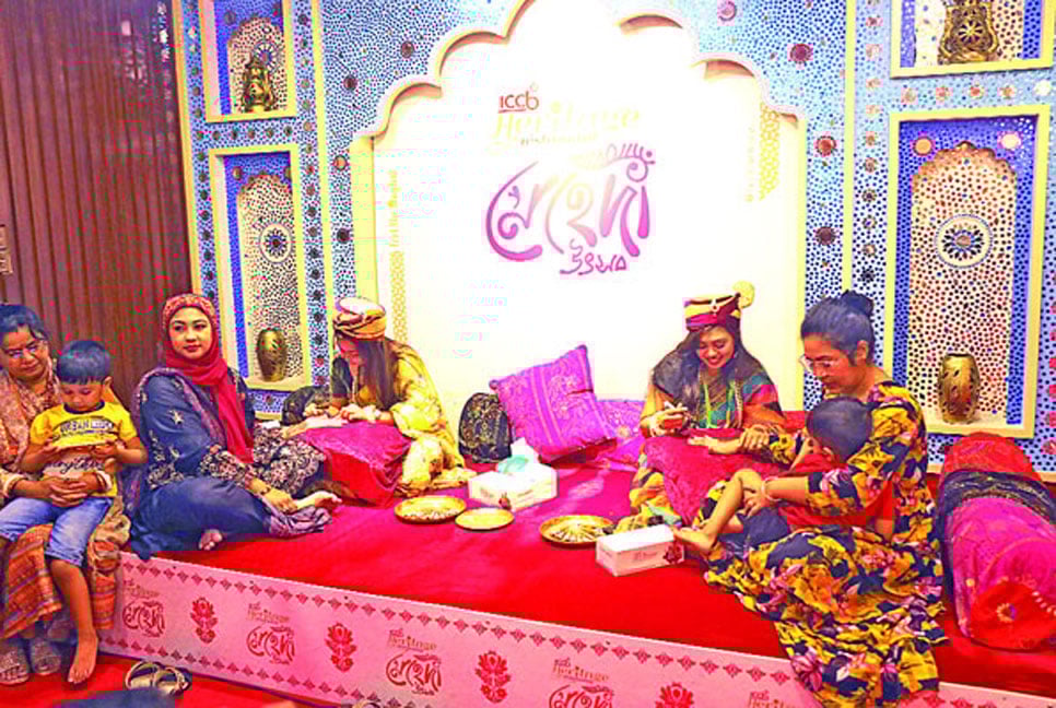আইসিসিবি হেরিটেজ রেস্টুরেন্টে ঈদ মেহেদি উৎসব