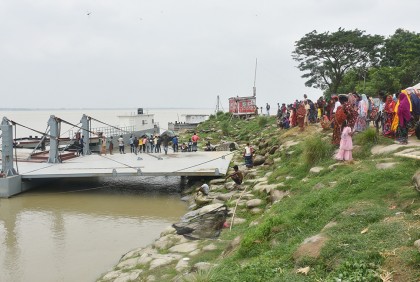 রাজবাড়ীতে পদ্মায় ডুবে যাওয়া শিশুর খোঁজ মেলেনি