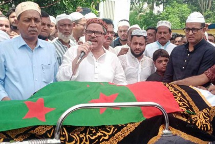 বাঘা আওয়ামী লীগের সাধারণ সম্পাদকের দাফন সম্পন্ন 