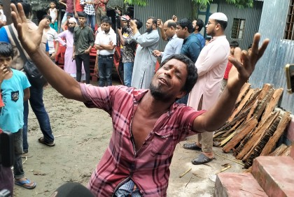 ভাঙ্গায় কিশোরীকে ধর্ষণের পর হত্যা, পুলিশ সুপারের ঘটনাস্থল পরিদর্শন