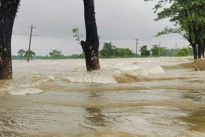 বৃষ্টিপাত ও পাহাড়ি ঢলে আবারও ভাসতে যাচ্ছে সিলেট 

