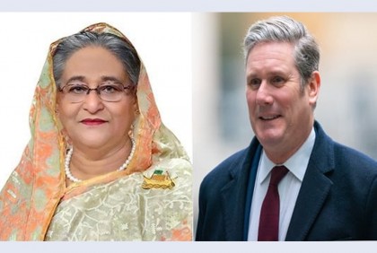 নতুন ব্রিটিশ প্রধানমন্ত্রী কেয়ার স্টারমারকে শেখ হাসিনার অভিনন্দন

