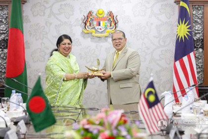 বাংলাদেশের স্পিকারের সাথে মালয়েশিয়ার স্পিকারের দ্বিপাক্ষিক বৈঠক