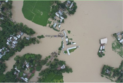 জামালপুরে বন্যা পরিস্থিতির অবনতি, পানিবন্দী অন্তত ৭০ হাজার মানুষ