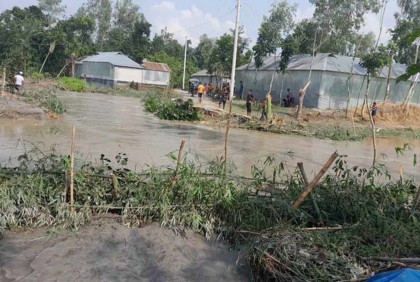 তিস্তার তীব্র স্রোতে লণ্ডভণ্ড রংপুরের মর্ণেয়া