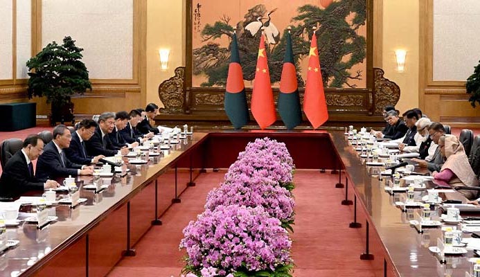 চীনের প্রধানমন্ত্রীর সঙ্গে শেখ হাসিনার বৈঠক