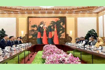 চীনের প্রেসিডেন্টের সঙ্গে শেখ হাসিনার বৈঠক