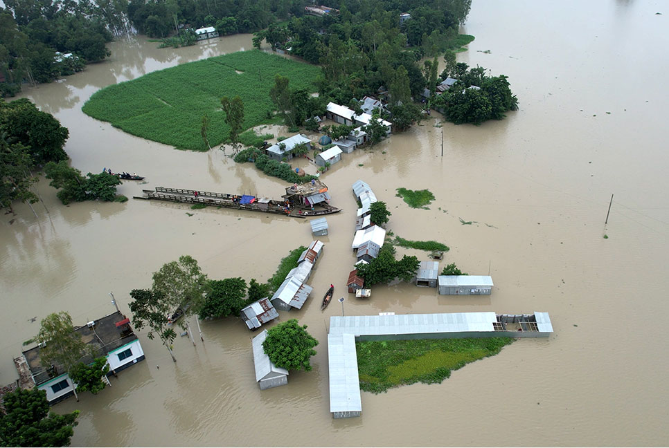জামালপুরে আবারও বাড়ছে নদ-নদীর পানি, পানিবন্দি দুই লাখ মানুষ