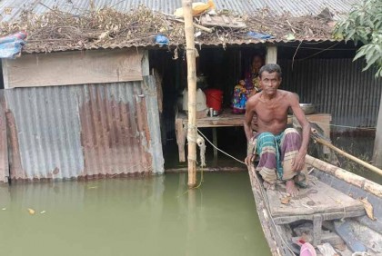 ফের বাড়ছে যমুনার পানি, বানভাসীদের মধ্যে আতঙ্ক