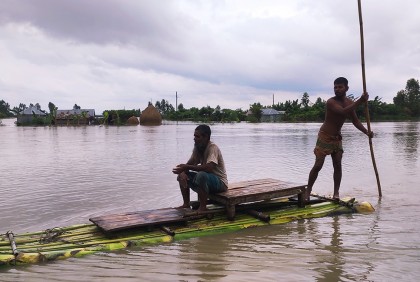 কুড়িগ্রামে কমেছে পানি, বন্যা পরিস্থিতির উন্নতি 