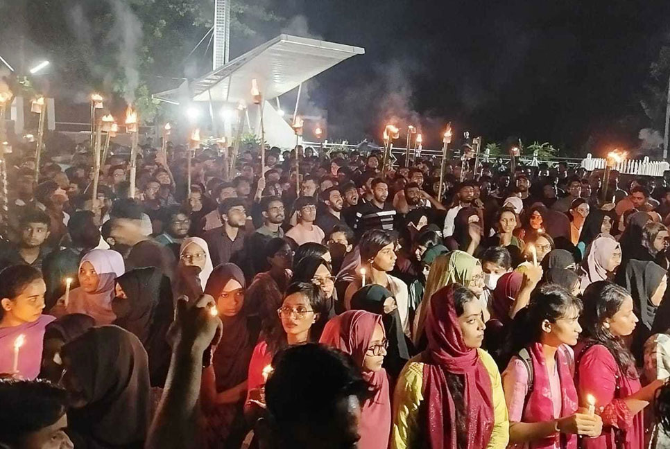 মশাল মিছিলে জনসমুদ্রে পরিণত শাবিপ্রবি