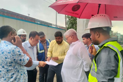 এলিভেটেড এক্সপ্রেসওয়ের র‌্যাম্প নির্মাণ কাজের অগ্রগতি পরিদর্শন সিডিএ চেয়ারম্যানের

