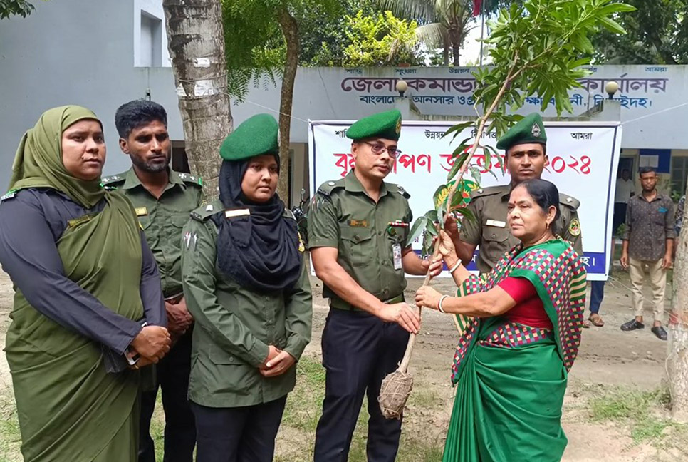 ঝিনাইদহে আনসার ও ভিডিপির বৃক্ষরোপণ কর্মসূচি