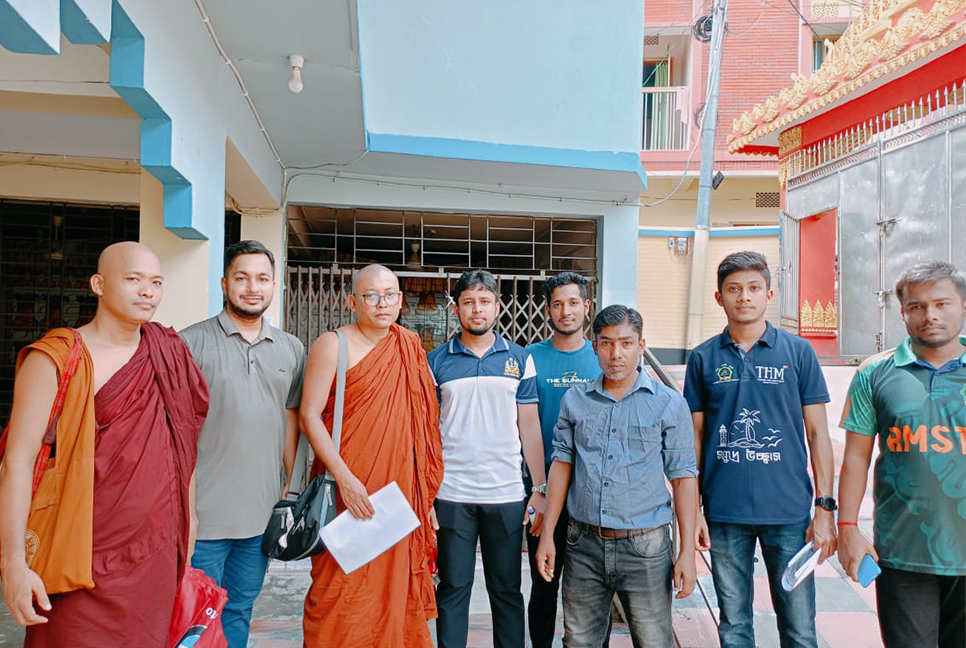 রাঙামাটিতে মন্দির ও বৌদ্ধ বিহারের নিরাপত্তায় মাঠে বাঙালী ছাত্র পরিষদ