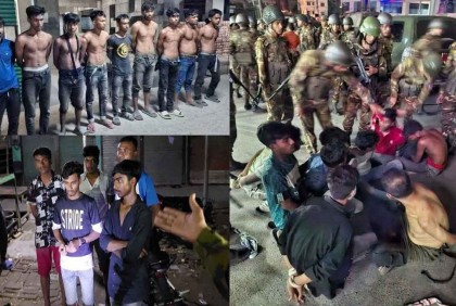 রাজধানীজুড়ে রাতভর ‘ভাড়াটে ডাকাত’ আতঙ্ক, ২৯জন আটক