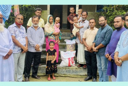 নিহত মুয়াজ্জিনের সন্তানদের পাশে বসুন্ধরা শুভসংঘ