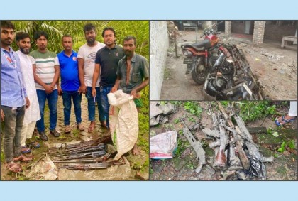 শ্যামনগর থানা থেকে লুট হওয়া অস্ত্র ও গুলি উদ্ধার