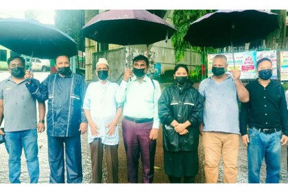 গণমাধ্যম কর্মীদের উপর হামলার প্রতিবাদে রাঙামাটিতে মানববন্ধন