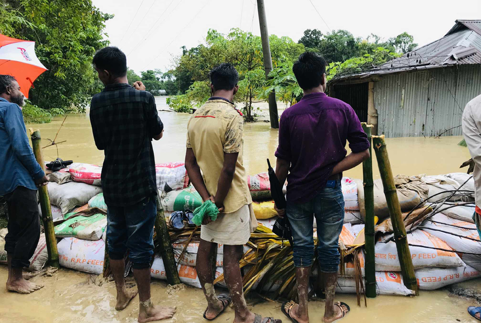 মৌলভীবাজারে ৪ নদীর পানি বিপৎসীমার উপরে, প্লাবিত সহস্রাধিক গ্রাম