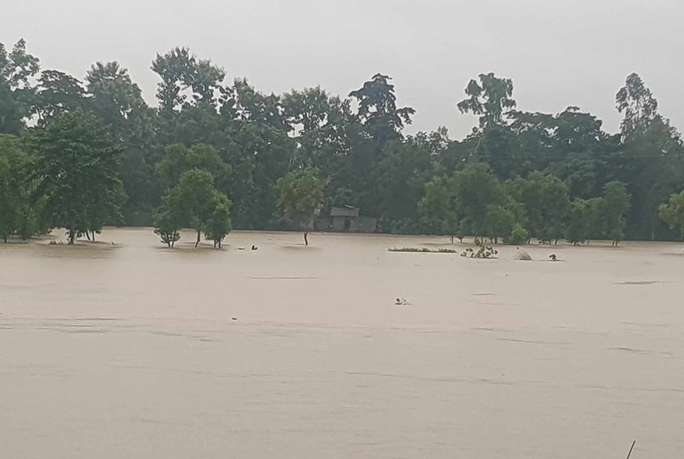 মৌলভীবাজারে আড়াই লক্ষাধিক মানুষ পানিবন্দি