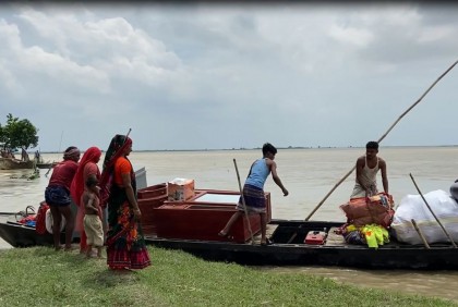 চাঁপাইনবাবগঞ্জে পদ্মা ও মহানন্দার পানি স্থিতিশীল