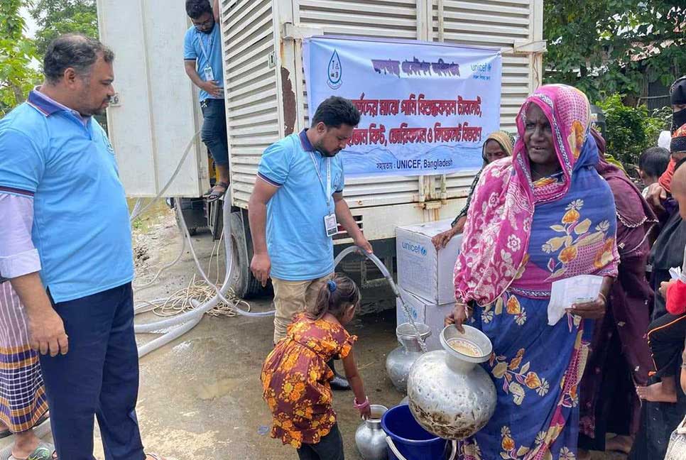 মৌলভীবাজারে মোবাইল ওয়াটার ট্রিটমেন্টের মাধ্যমে নিরাপদ পানি সরবরাহ