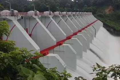 রাঙামাটি কাপ্তাই জলবিদ্যুৎ কেন্দ্রের ১৬টি গেট বন্ধ