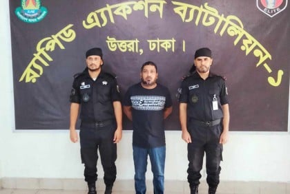 ছাত্র-জনতার ওপর গুলিবর্ষণকারী দেলোয়ার হোসেন রুবেল গ্রেফতার 
