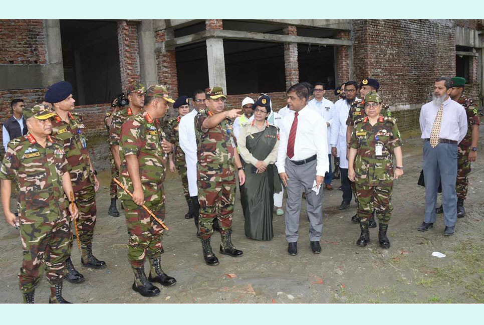 সেনাবাহিনী প্রধানের কুমিল্লা এরিয়া পরিদর্শন