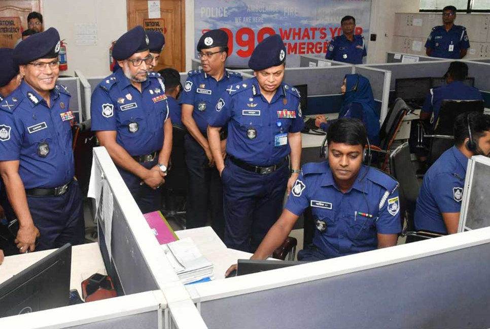 ৯৯৯-এর রেসপন্স টাইম আরও কমিয়ে আনতে আইজিপির নির্দেশ 

